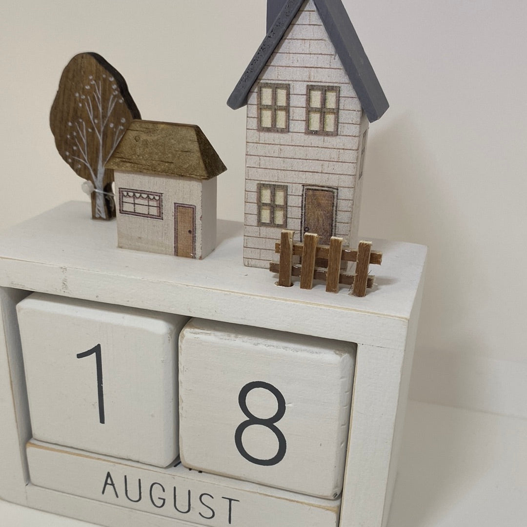 Calendario perpetuo in legno – Vanilla Home